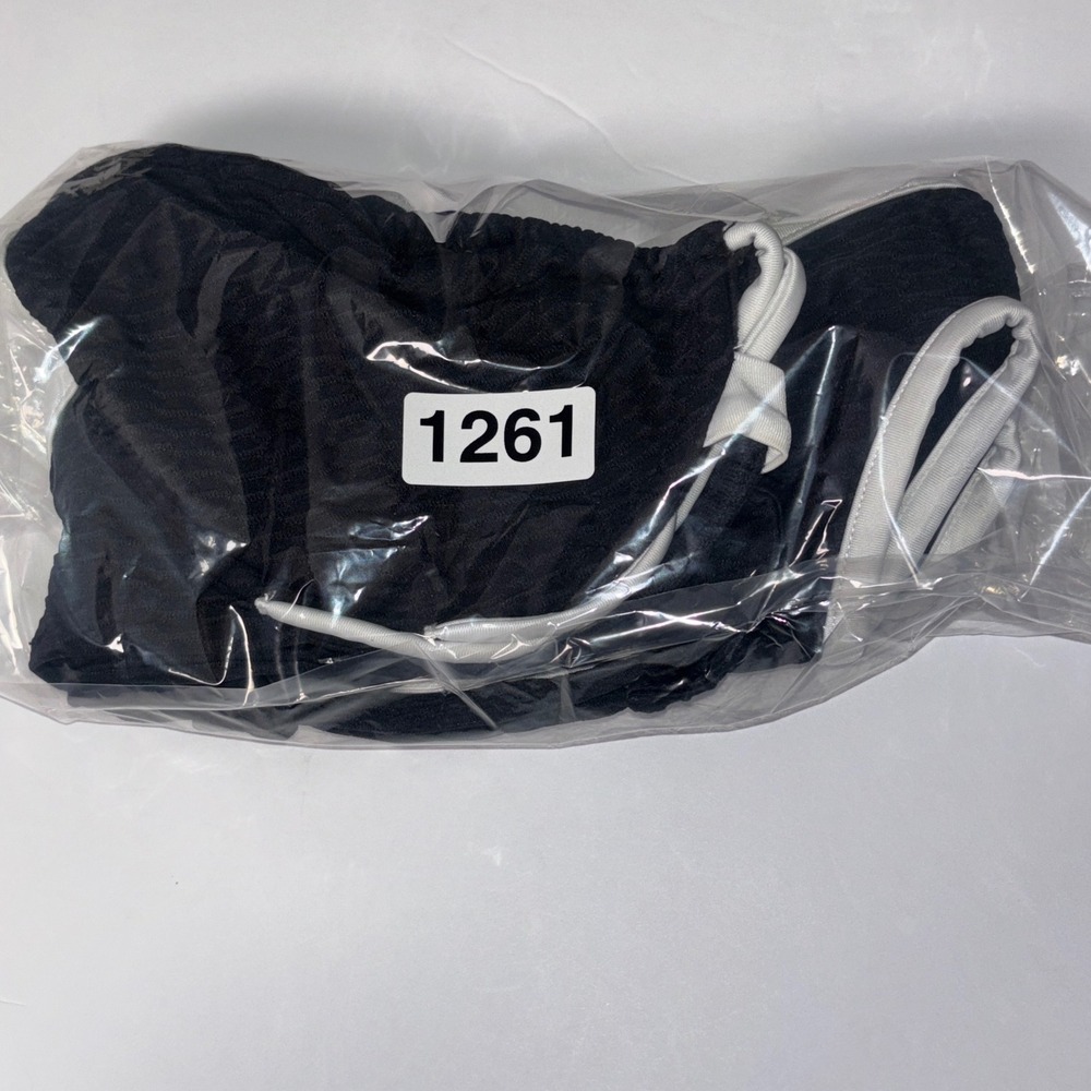Calzedonia Bikini Set Womens S Black White Cobey Seersucker Underwire Halter - Picture 11 of 11